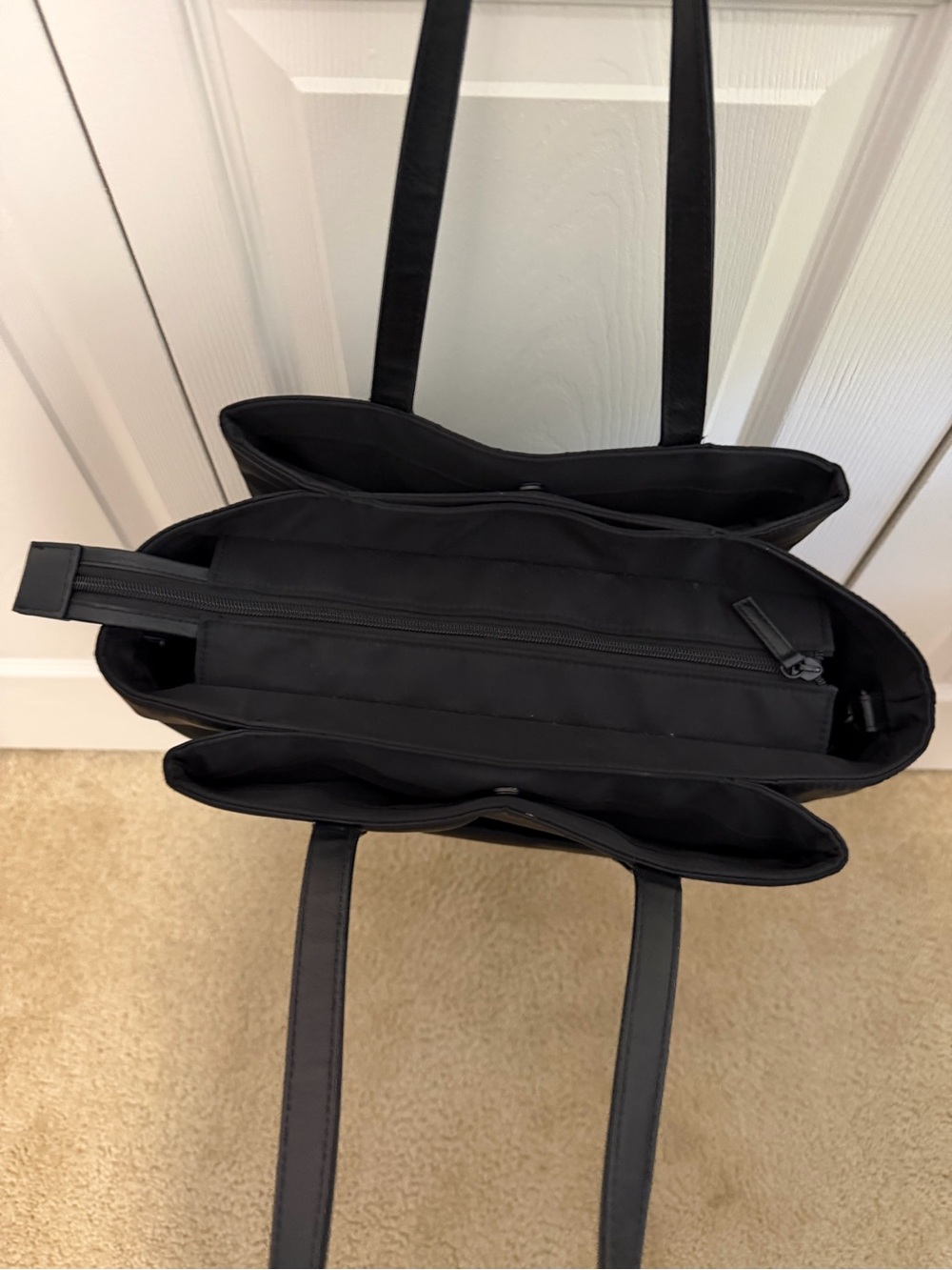 BEIS The Commuter Tote Work Tote in Black VGUC - Picture 6 of 12
